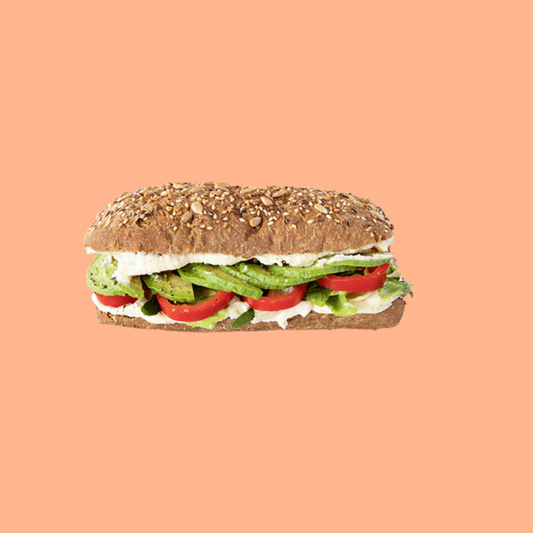 Hummus grilled paprika sandwich